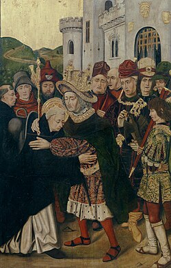 Fernando I acogiendo a Santo Domingo de Silos