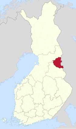 Mapa de ubicación de Suomussalmi