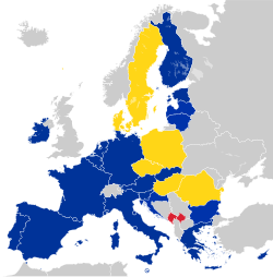 Mapa de la eurozona