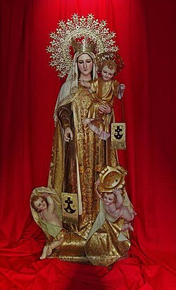 Imagen devocional de Nuestra Señora del Carmen