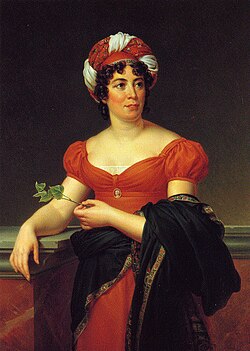 Madame de Staël retratada por François Gérard hacia 1810.