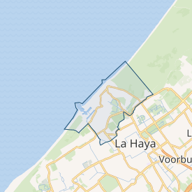 Mapa que señala la ubicación de Scheveningen