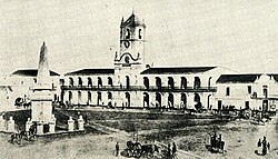 Representación histórica del Cabildo de Buenos Aires en 1810.