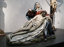 Detalle expresivo del conjunto escultórico de La Sexta Angustia en el Museo Nacional de Escultura.