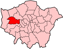 Mapa detallado o vista representativa relacionada con Ealing