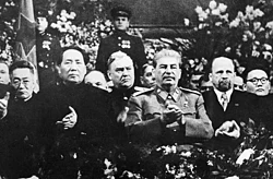 Celebración del cumpleaños de Stalin con líderes internacionales