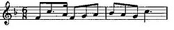Notación musical del leitmotiv de Sigfrido