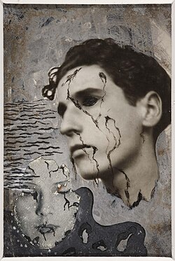 Collage y dibujo de Nicolás de Lekuona