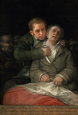 Goya atendido por Arrieta (1820)