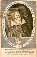 Ilustración del duque Magno de Wurtemberg en su lecho mortuorio