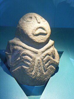 Escultura procedente del yacimiento de Lepenski Vir