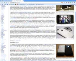 Captura de pantalla de Wikipedia, la enciclopedia en línea más consultada de Internet.