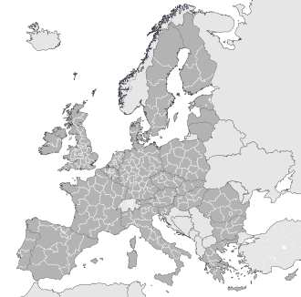Mapa representativo de las unidades NUTS-2