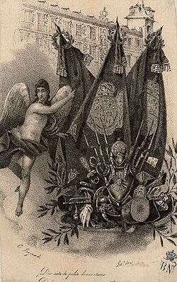 Alegoría litográfica del 7 de julio