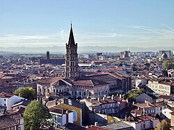 Vista general de Toulouse y su entorno urbano