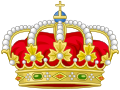 Corona real española como timbre del escudo