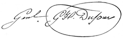 Firma autógrafa de Guillaume-Henri Dufour