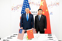 Xi Jinping en una reunión con el presidente de los Estados Unidos, Donald Trump, en 2017.