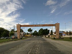 Portal de ingreso a la localidad de Las Toninas sobre la Ruta provincial 11
