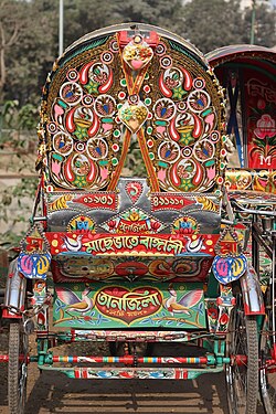 Bicitaxi en Bangladés