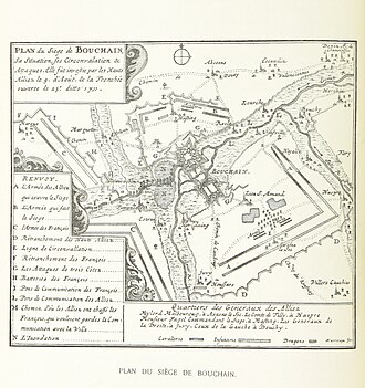 Representación histórica del sitio de Bouchain