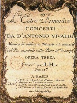 Portada de L'estro armonico