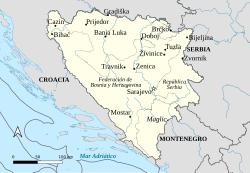 Ciudades de más de cincuenta mil habitantes en Bosnia y Herzegovina.