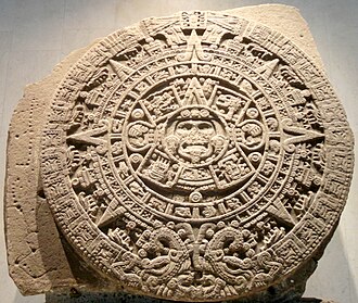 Piedra del Sol, representación profusa del dios Tonatiuh