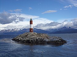Faro Les Éclaireurs en Ushuaia, Argentina.