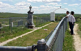 Cementerio actual en Wounded Knee