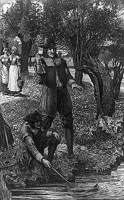 Ilustración de Louis Rhead para The Compleat Angler de Izaak Walton