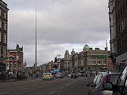 O'Connell Street y el Spire