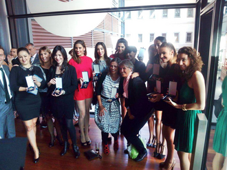Las Niñas de Oro en la entrega de la Real Orden del Mérito Deportivo en 2015