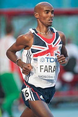 Mo Farah, destacado atleta olímpico y mundial en pruebas de fondo