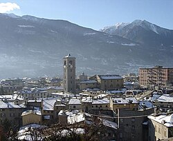 Paisaje urbano y entorno de Sondrio