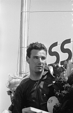 Retrato en blanco y negro de Carlo Ubbiali