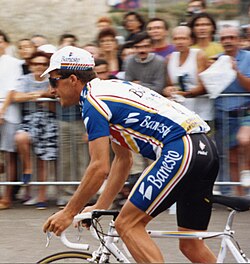 Pedro Delgado junto a Miguel Indurain en sus primeros años