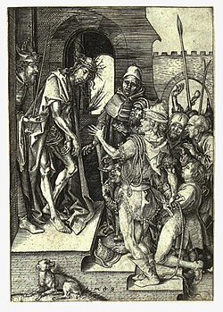 Ecce Homo, grabado para la serie de la Pasión por Martin Schongauer.