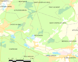 Representación gráfica del área de Rethondes