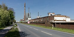 Instalaciones de la fábrica Solvaywerk en Rheinberg