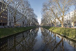 Bulevar Königsallee en Düsseldorf