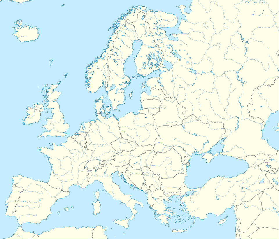 Localización de los destinos europeos y enlaces de carga