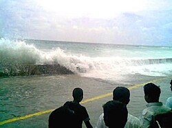 Efectos de un tsunami en zonas costeras