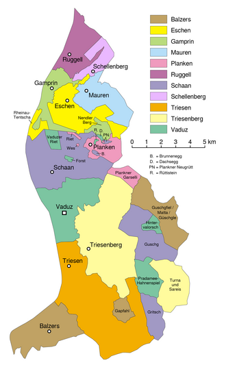 Mapa de división administrativa