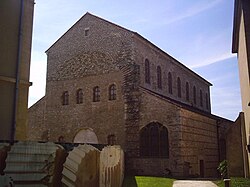 Fotografía de la antigua iglesia de Saint-Pierre-aux-Nonnains en Metz.