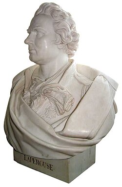Busto escultórico de La Pérouse realizado por François Rude
