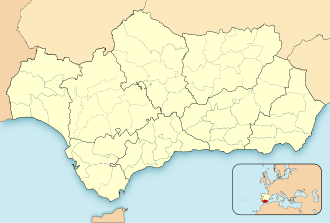 Mapa de ubicación del parque en Andalucía