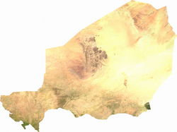 Imagen satelital de Níger