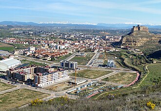 Panorámica general de la ciudad de Monzón