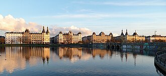 Vista panorámica de Los Lagos de Copenhague